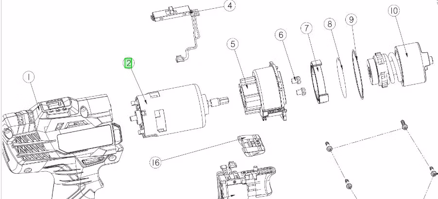 Ryobi MOTOR ASSY 5131032997