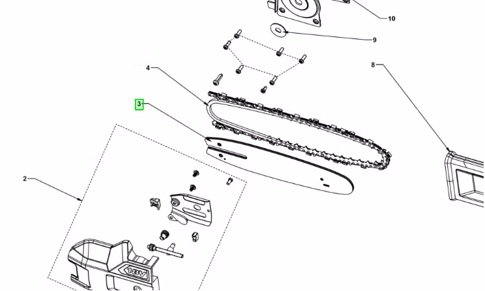 Ryobi Svärd RAC235 BAR OPP1820 RPP1820LI 5132002589