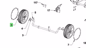 Ryobi Wheel 5131040196