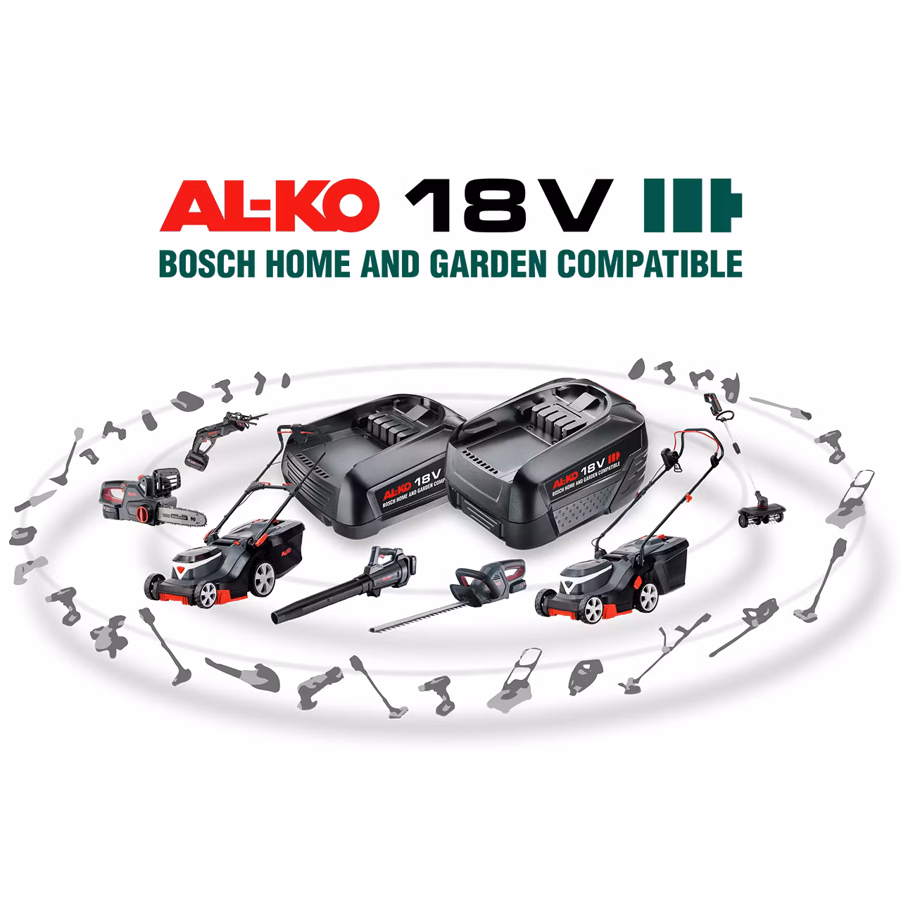 AL-KO 18 V BOSCH HOME AND GARDEN COMPATIBLE 38.1 Li