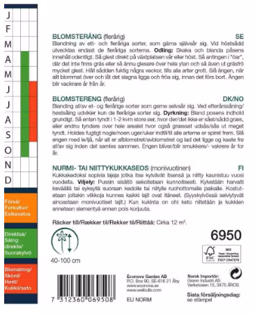 Weibulls Blomsterängsblandning, storportion 'Mix'
