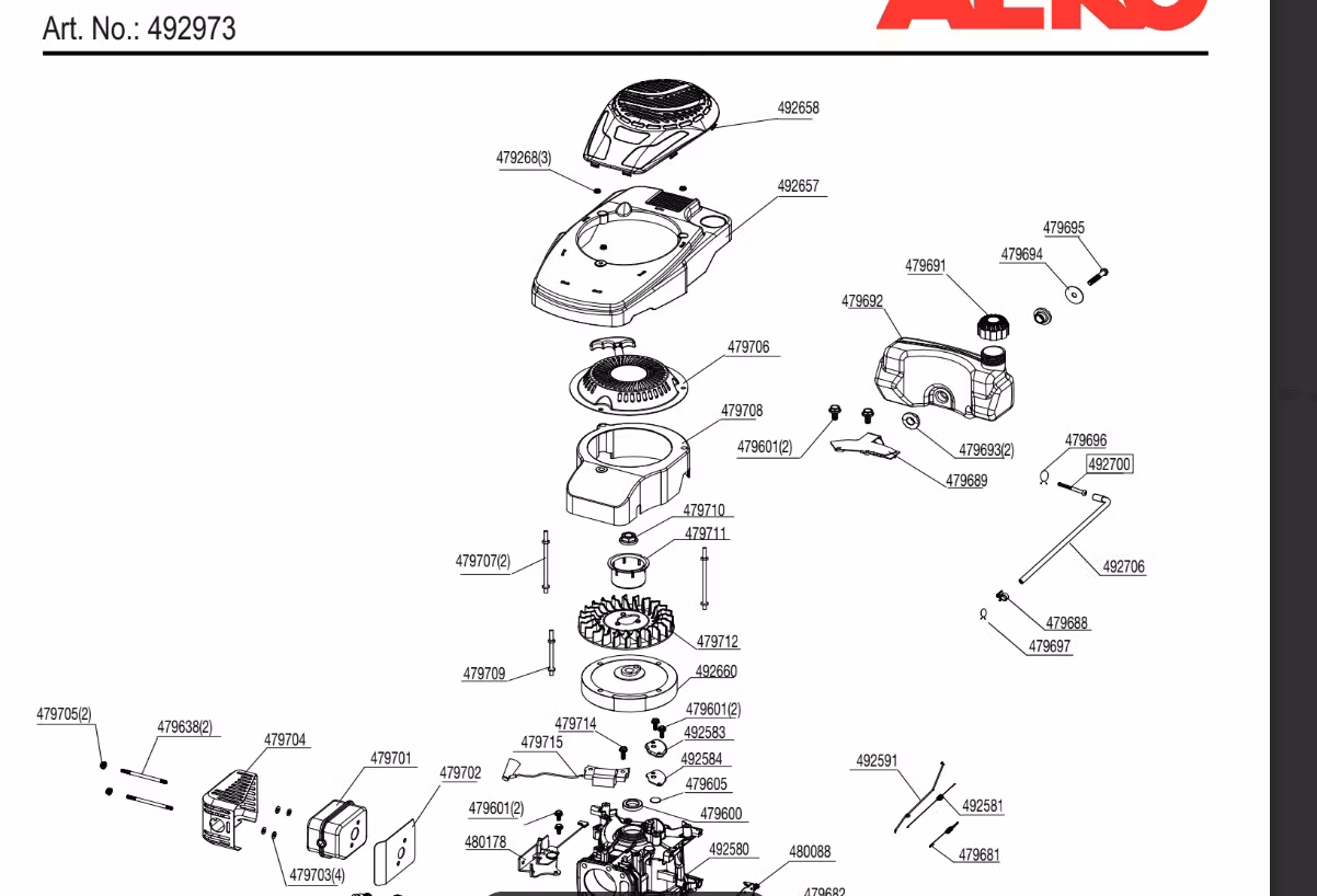 AL-KO Starter 135/165OHV 479706