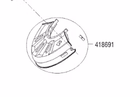 CHASSI FÖR TRIMMERHUVUD GT 2000 418691