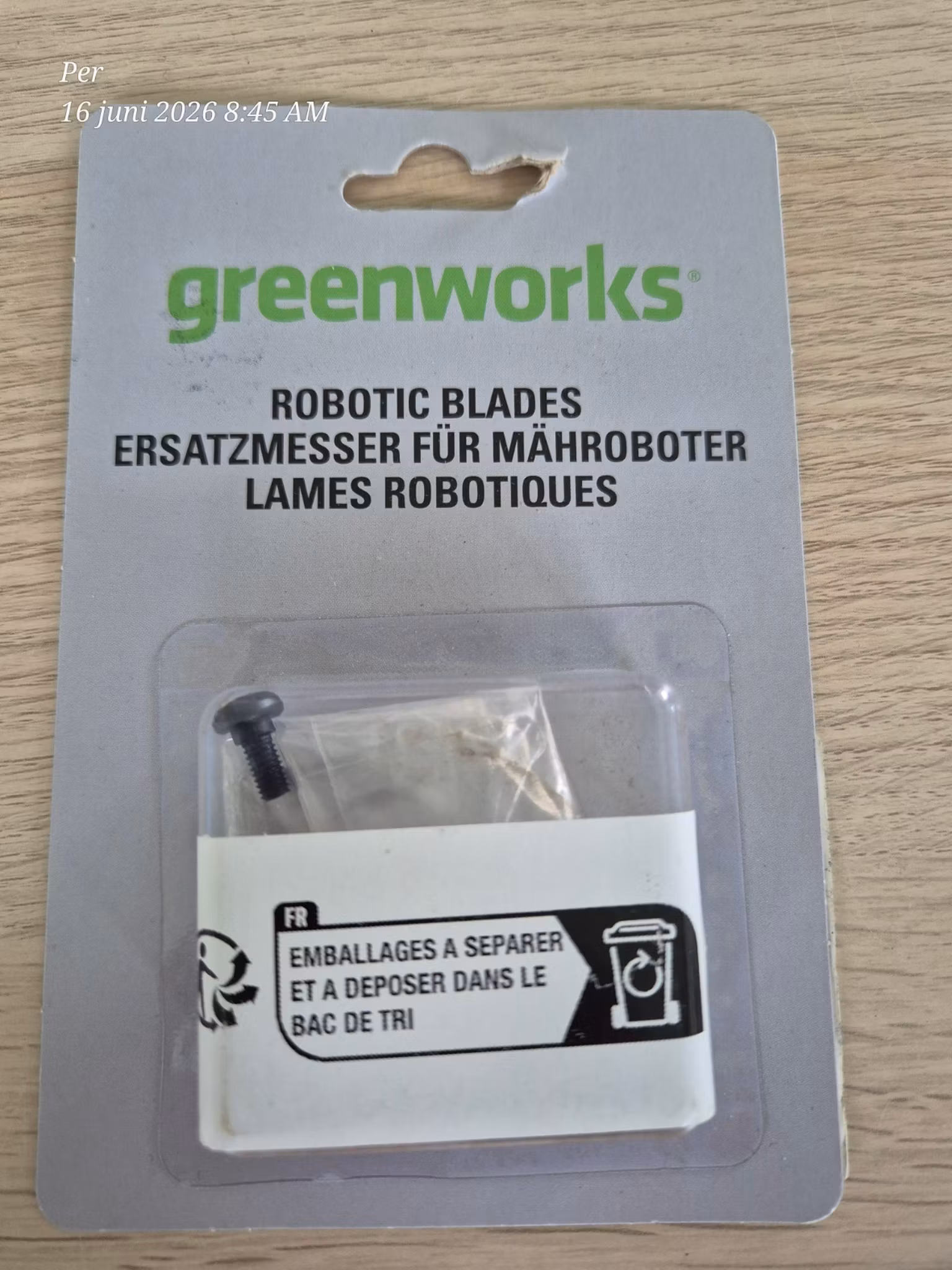 Greenworks Knivar 9 pack 2928207