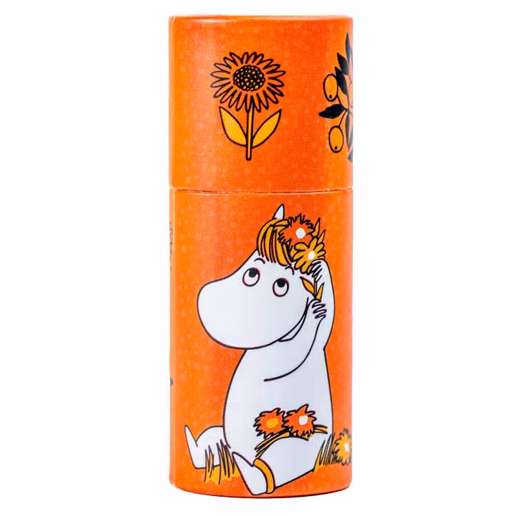 KORT DATUM – Ekologiskt Läppcerat av bivax med smak av apelsin – Moomin by G&L
