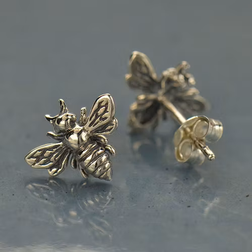 Örhängen – Silverbi 11 mm