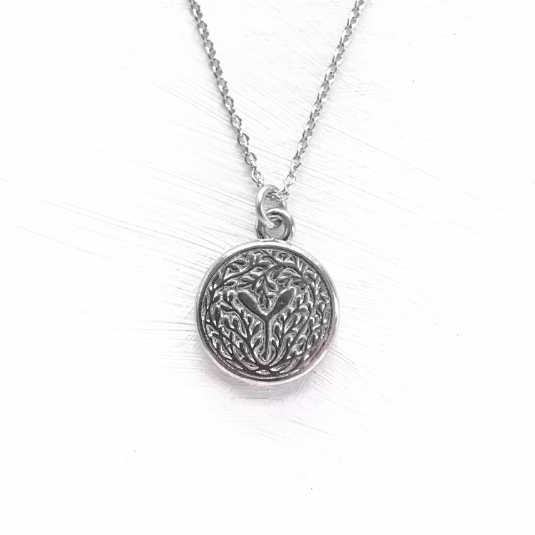 Halsband – Bee Garden, silverfärg