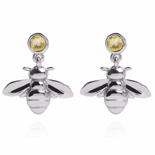 Örhängen – Sparkle Bee drop, silver