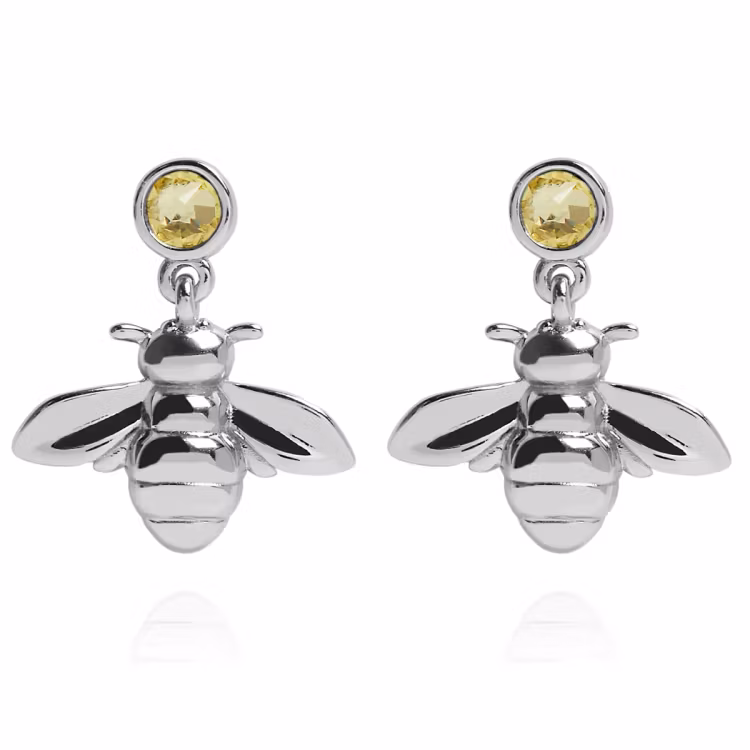 Örhängen – Sparkle Bee drop, silver