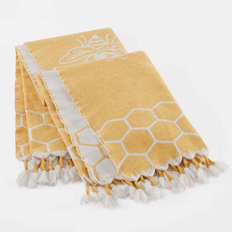 Pläd – Honeycomb Bee