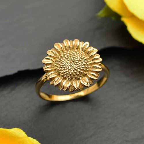 Ring – Solros i brons