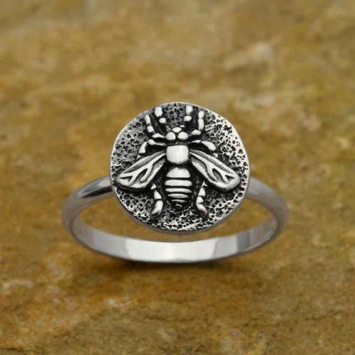 Ring – Grekiskt mynt med bi