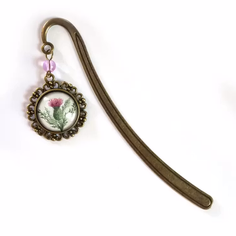 Bokmärke, book hook – Skotsk tistel