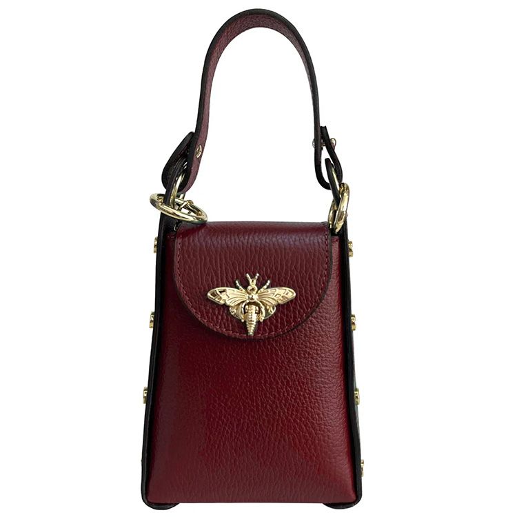 Handväska – The Bee Bag, vinröd