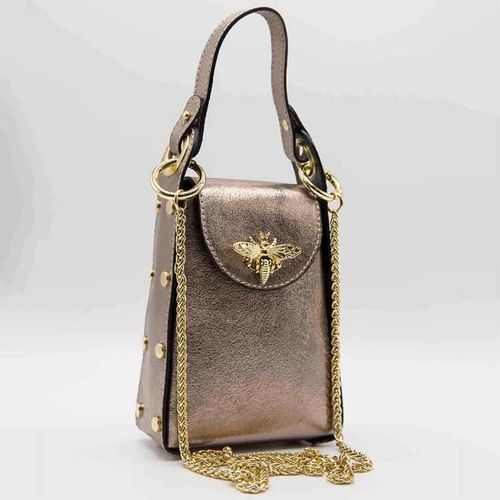 Handväska – The Bee Bag, brons metallic
