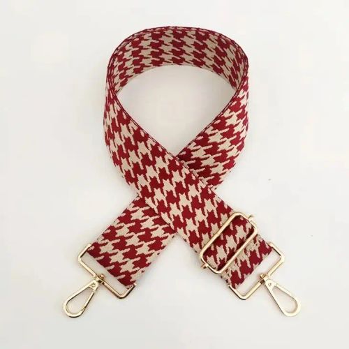 Axelrem – Tweed, vinröd