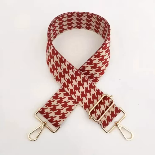 Axelrem – Tweed, vinröd