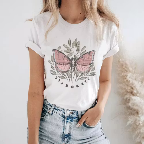 T-shirt – Boho Moon Butterfly