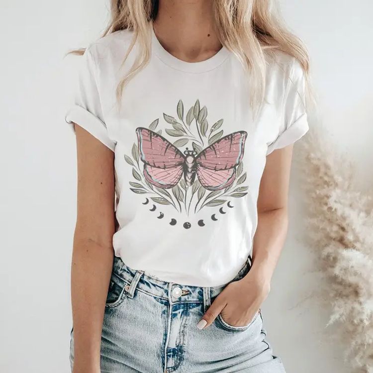 T-shirt – Boho Moon Butterfly