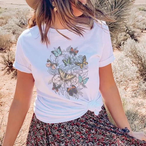 T-shirt – Butterfly Garden