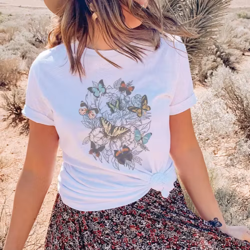 T-shirt – Butterfly Garden