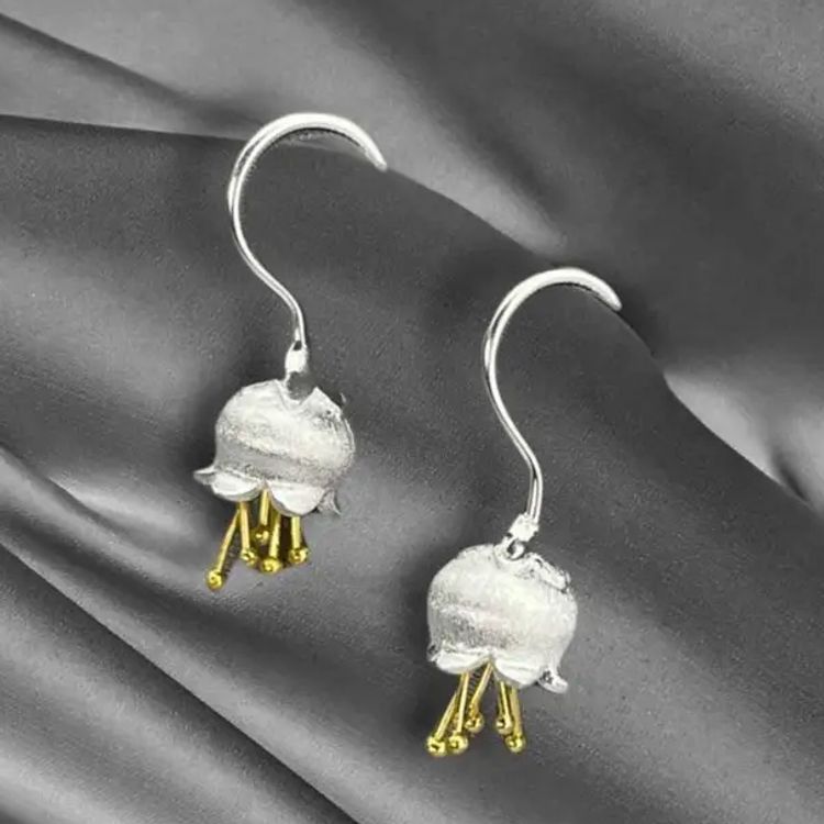 Örhängen – Blomklockor i silver