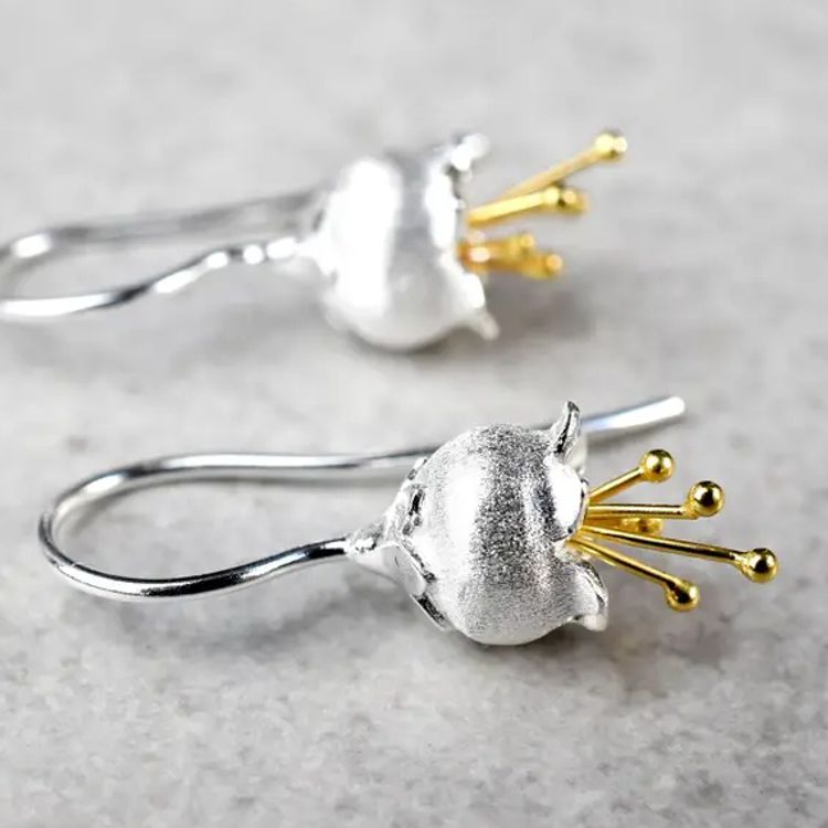 Örhängen – Blomklockor i silver