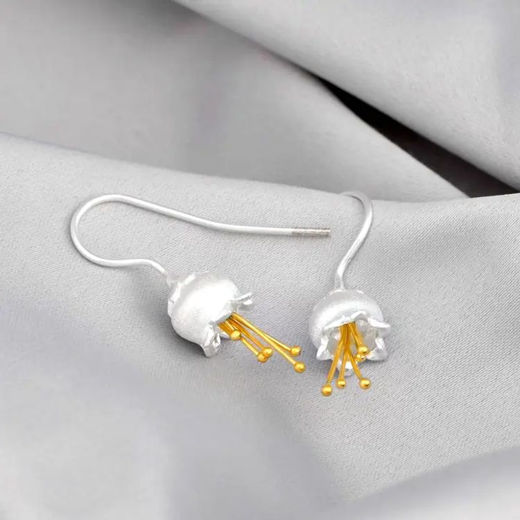 Örhängen – Blomklockor i silver