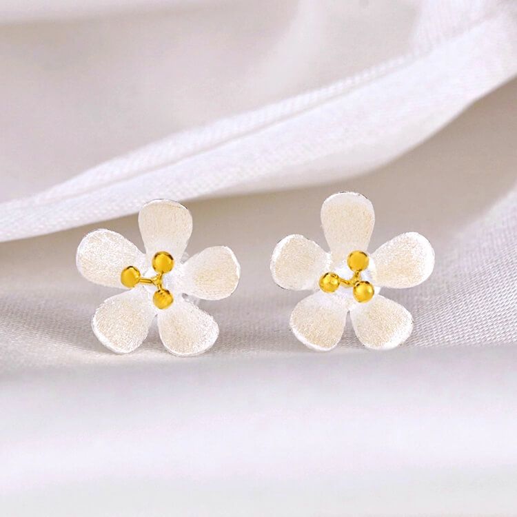 Örhängen – Buttercup i silver & guld