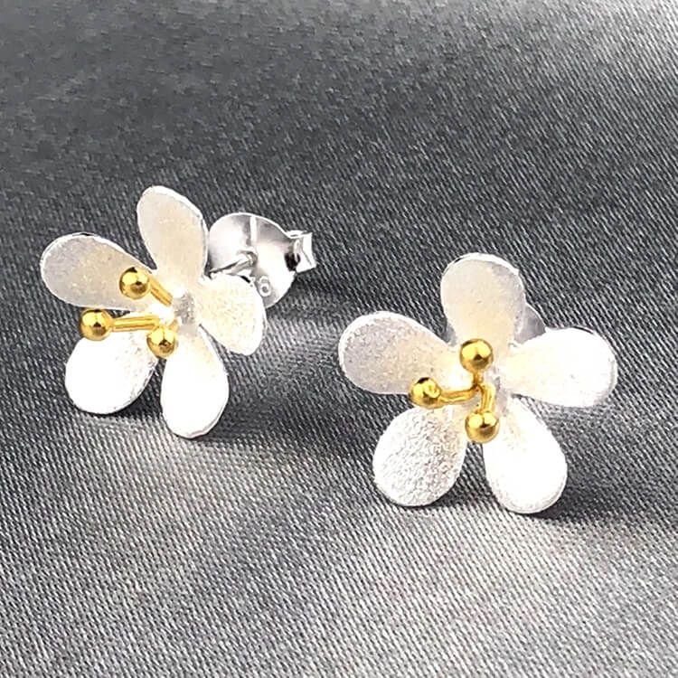 Örhängen – Buttercup i silver & guld