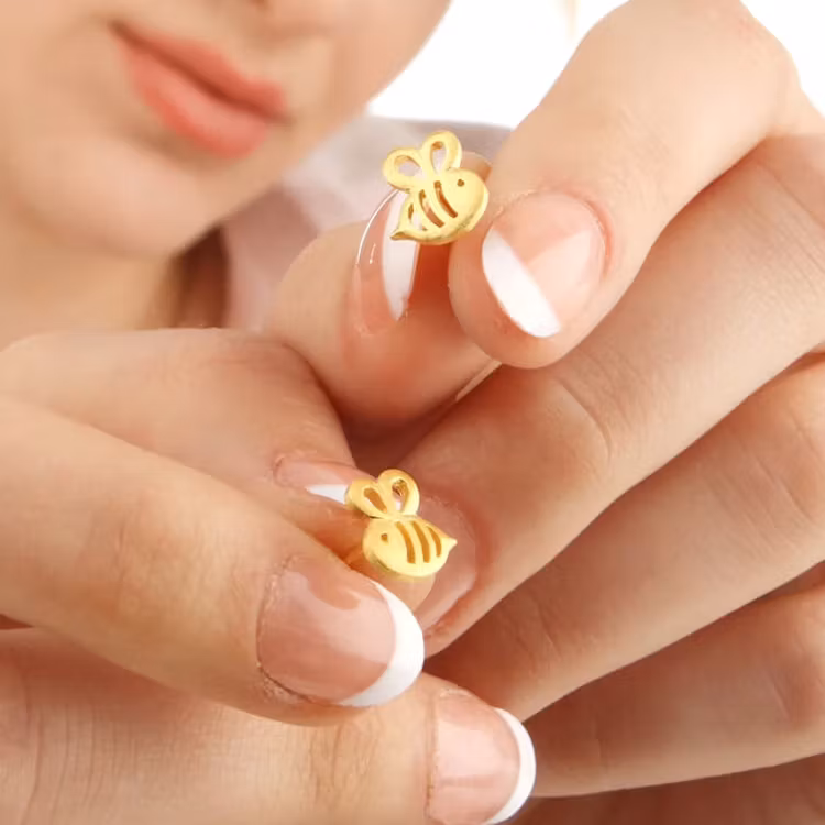 Örhängen – Busy bee, guld