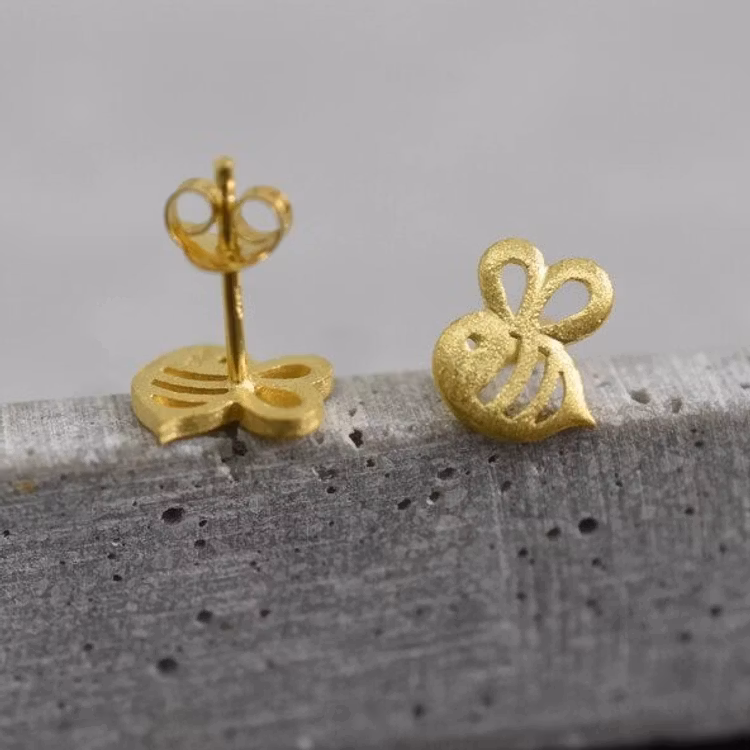 Örhängen – Busy bee, guld