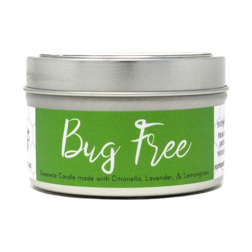Doftljus, bivax – Bug Free, citronella, lavendel & citrongräs