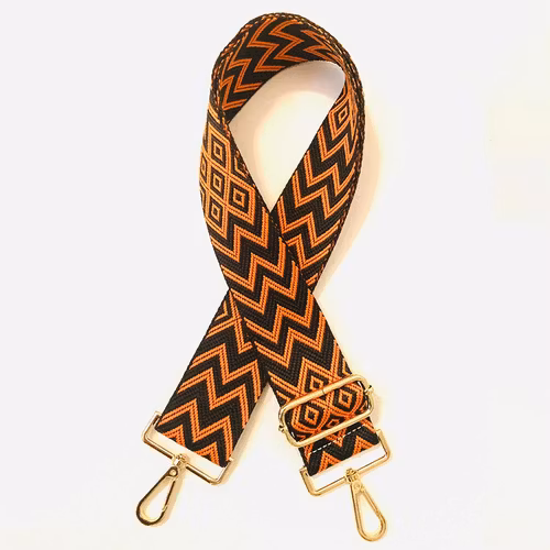 Axelrem – Zig Zag, orange & svart