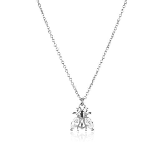 Halsband – Geneve Honey Bee, silver – klar