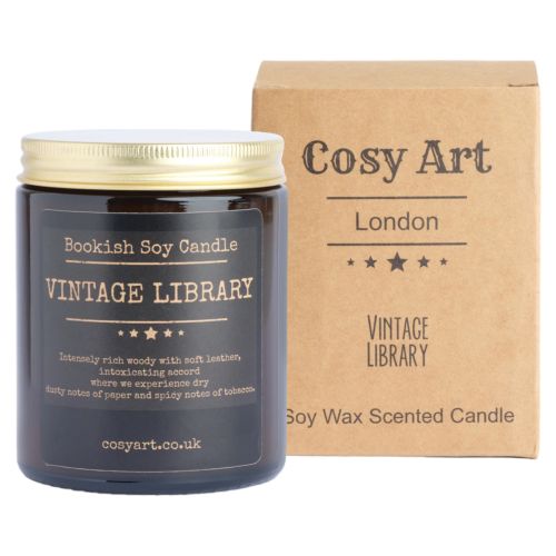 Doftljus, glasburk 180 ml – Vintage Library