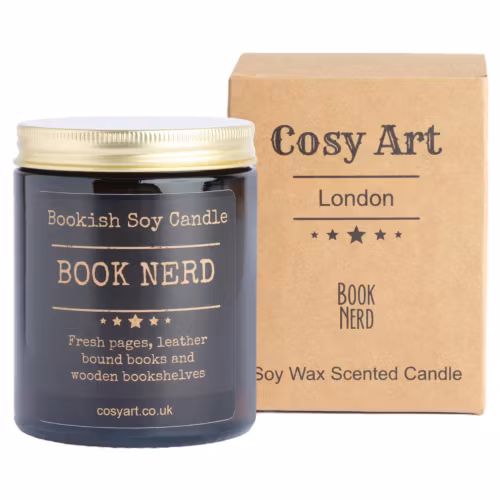 Doftljus, glasburk 180 ml – Book Nerd