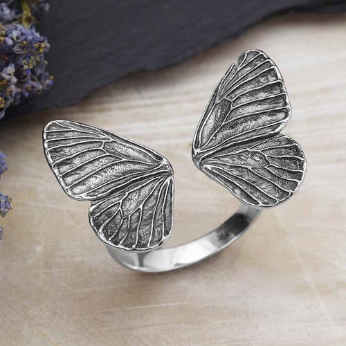 Ring – Fjärilsvingar, silver