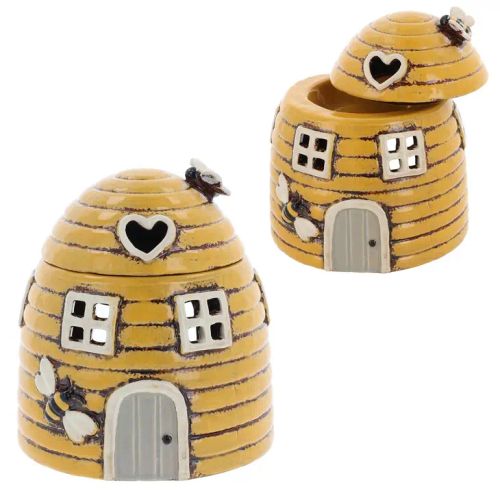 Vax- och oljebrännare – Village Pottery, Beehive Dome House gul
