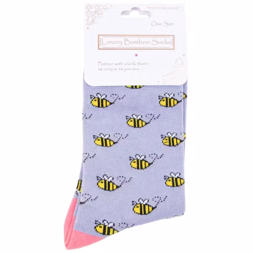 Strumpor, bambu – Busy Bee, lila