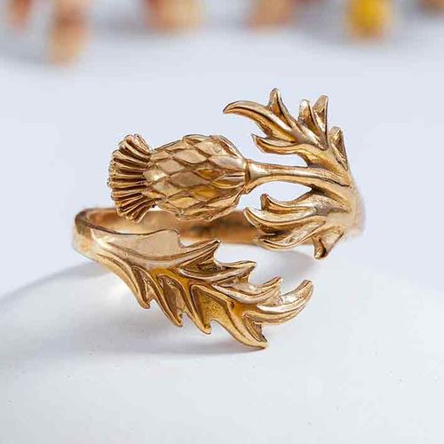 Ring – Tistel, brons