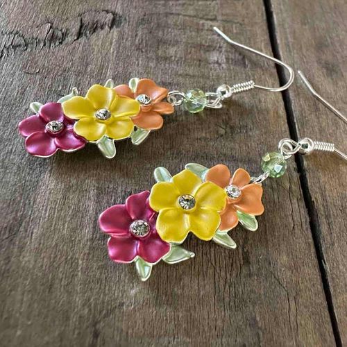 Örhängen – Boho flowers med krok