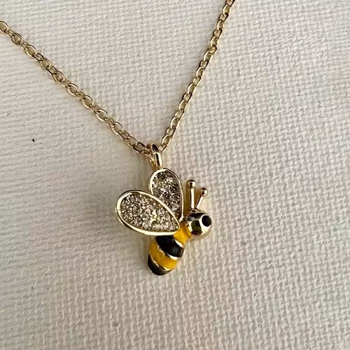 Halsband – Sparkly bee