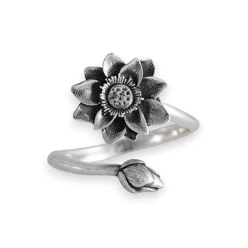 Ring – Näckros, silver