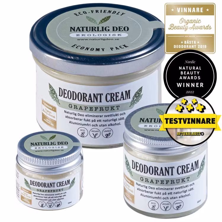 Naturlig Deo – Ekologisk deodorant cream Grapefrukt