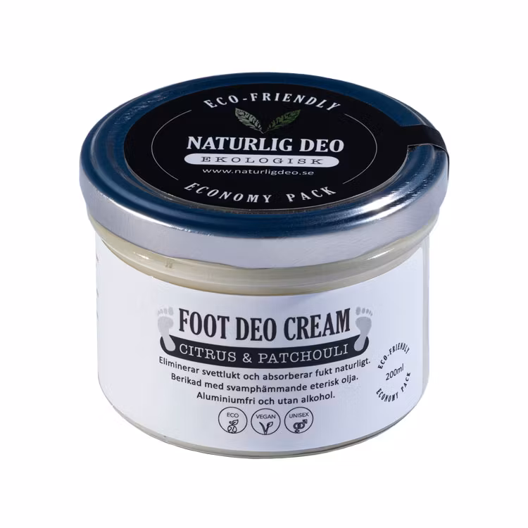 Naturlig Deo – Ekologisk FOOT DEO Cream Citrus & Patchouli