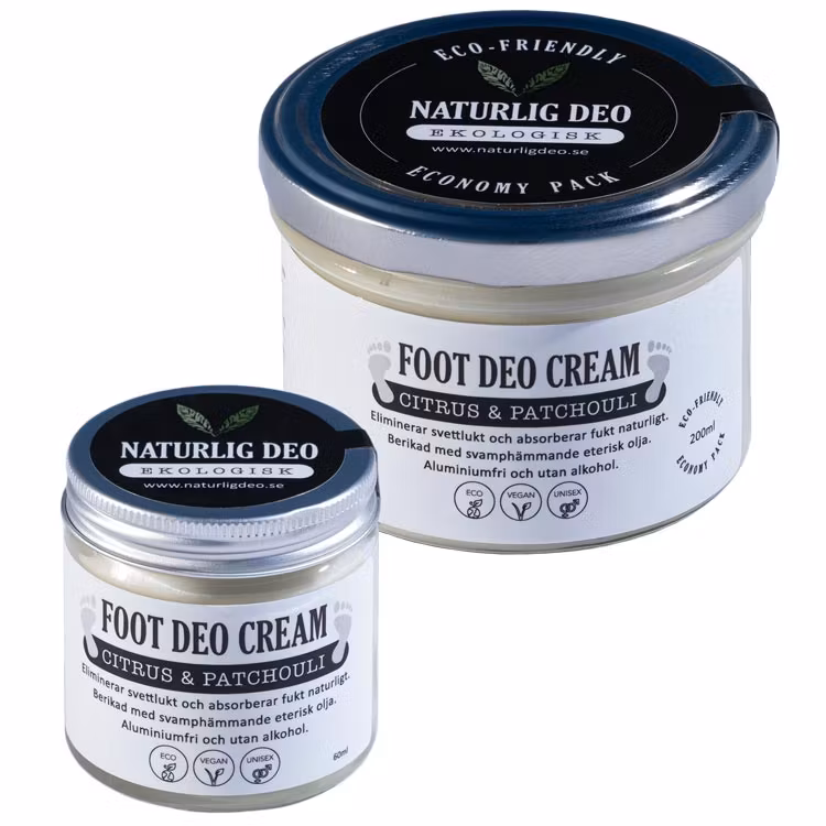 Naturlig Deo – Ekologisk FOOT DEO Cream Citrus & Patchouli