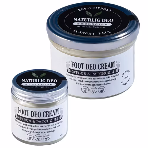 Naturlig Deo – Ekologisk FOOT DEO Cream Citrus & Patchouli