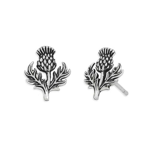 Örhängen – Tistel, silver