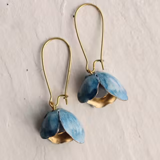 Örhängen – Emaljerade blåklockor